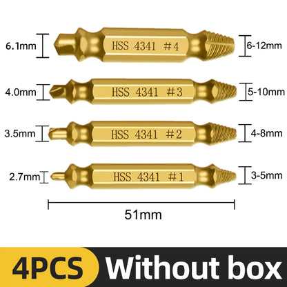 Damaged Screw & Broken Bolt Extractor Set