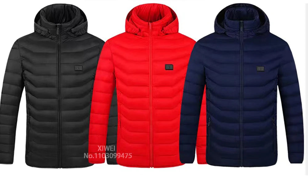 USB Electric Heated Jacket,2-21 Heating Zones