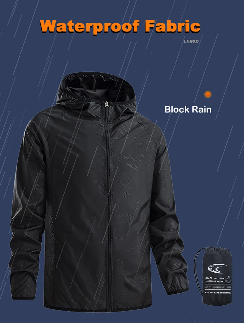 Men's Waterproof Hiking Windbreaker
