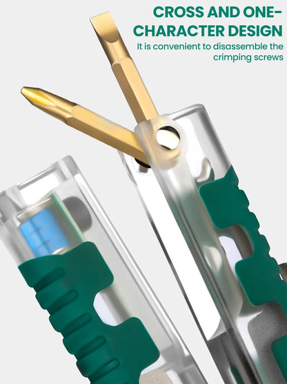 Foldable Wire Stripper & Crimping Pliers — Multifunctional