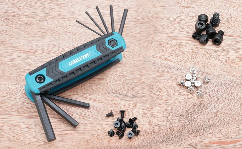 8-in-1 Folding Allen & Torx Wrench Set, Metric Hex Key Kit