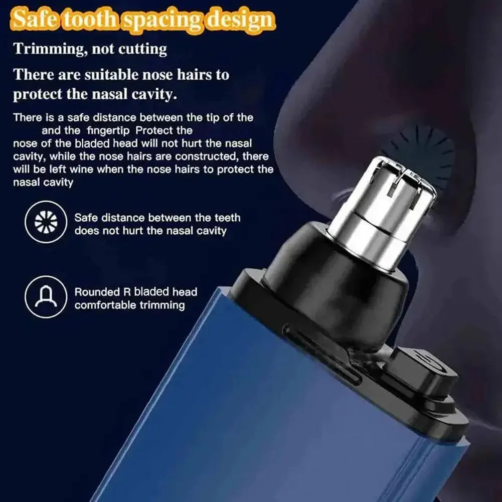 USB Electric Nose & Ear Hair Trimmer, Portable Mini Clipper