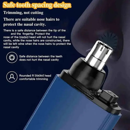 USB Electric Nose & Ear Hair Trimmer, Portable Mini Clipper