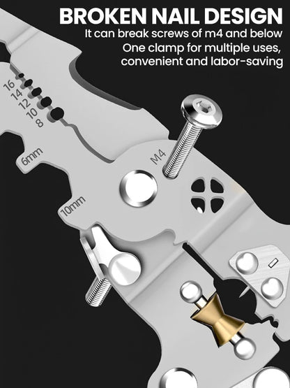 Foldable Wire Stripper & Crimping Pliers — Multifunctional