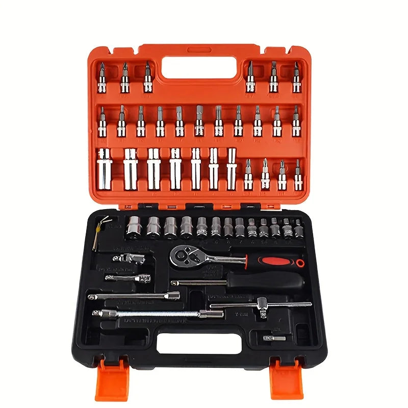 Motorcycle & Off-Road Car Repair Tool Kit — Complete Stainless Steel Set
