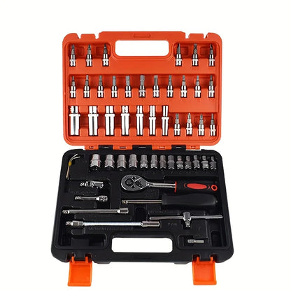 Motorcycle & Off-Road Car Repair Tool Kit — Complete Stainless Steel Set