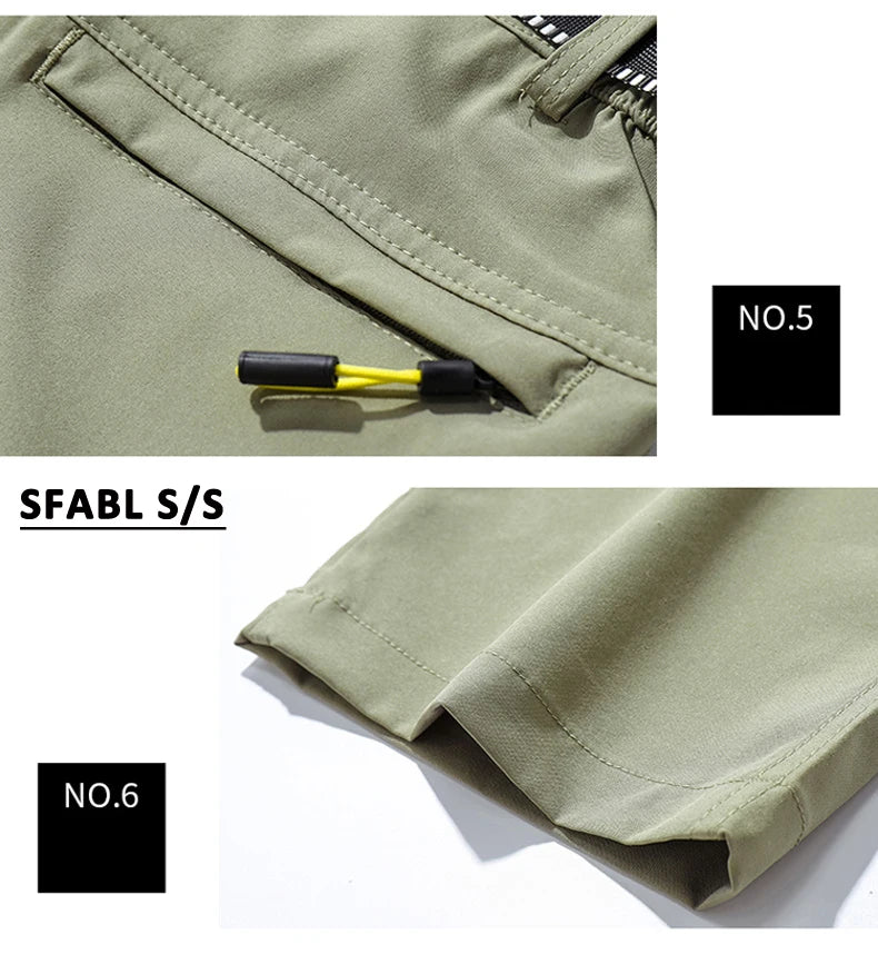Men's Lightweight Tactical Hiking Pants, Quick Dry Stretch Up to 5XL
