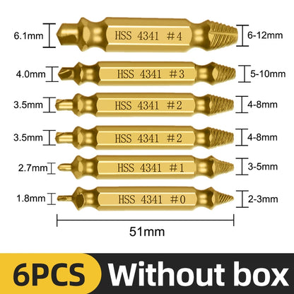 Damaged Screw & Broken Bolt Extractor Set