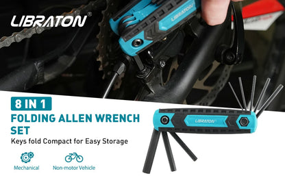 8-in-1 Folding Allen & Torx Wrench Set, Metric Hex Key Kit