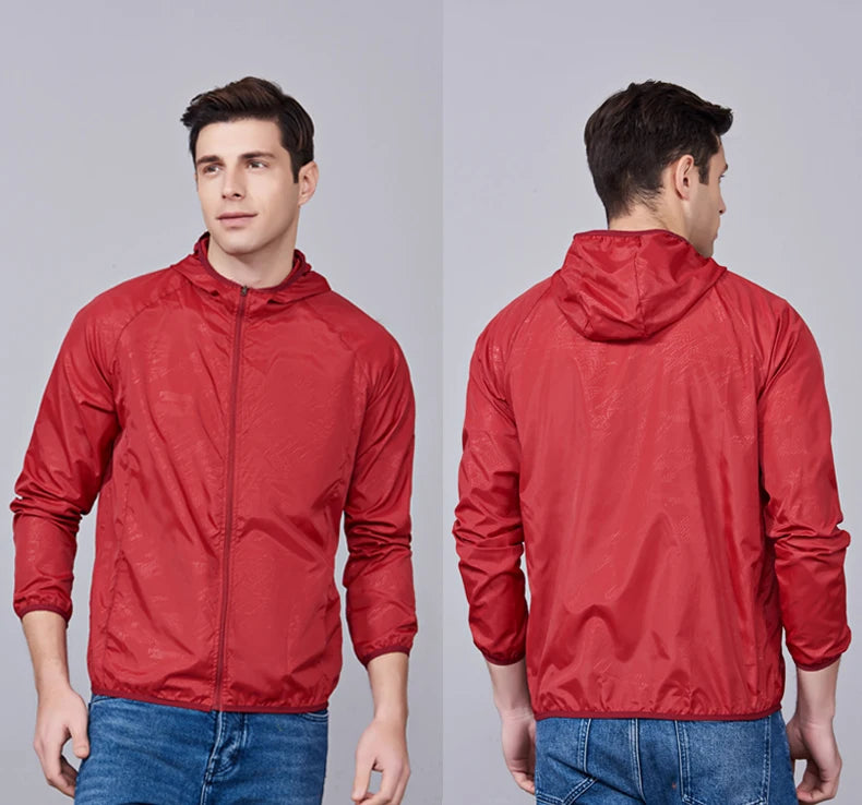 Men's Waterproof Hiking Windbreaker