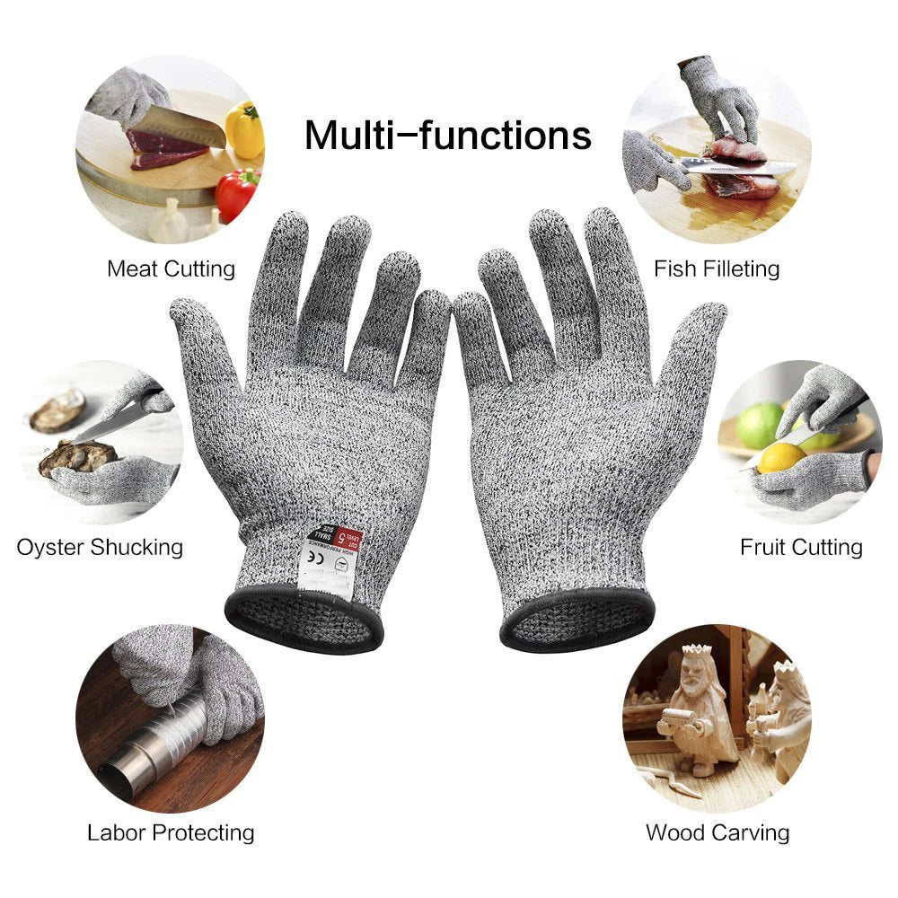 Cut-Resistant Metal Mesh Safety Gloves