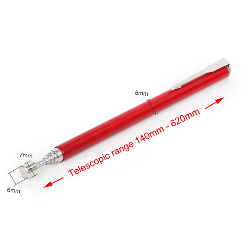 Telescopic Magnetic Pickup Rod, Extendable Retrieval Pen Tool