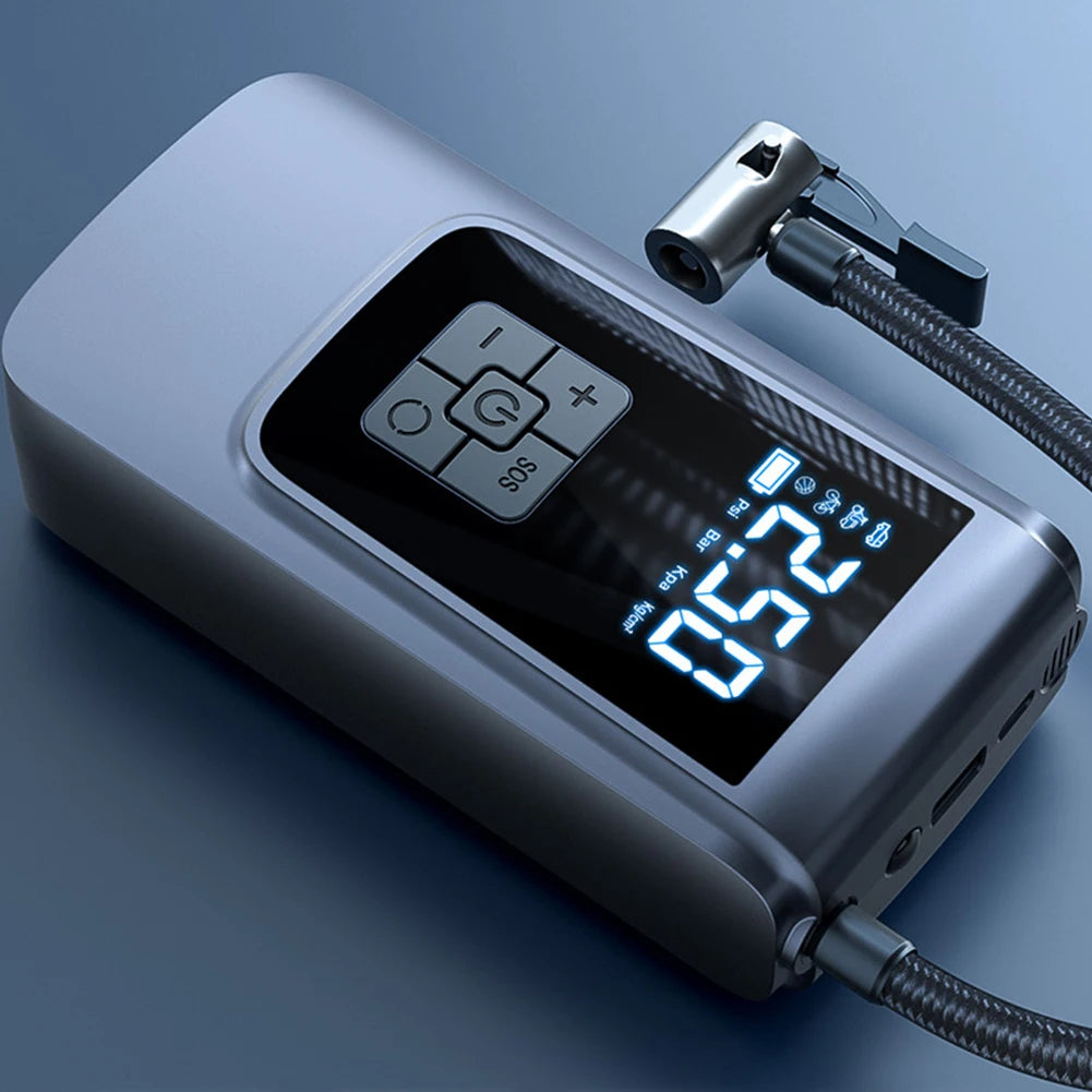 Portable Smart Tire Inflator, 12V Cordless Air Compressor