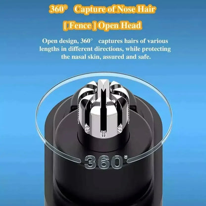 USB Electric Nose & Ear Hair Trimmer, Portable Mini Clipper