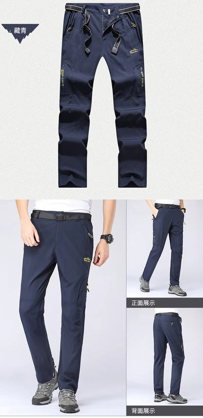 Men's Lightweight Tactical Hiking Pants, Quick Dry Stretch Up to 5XL