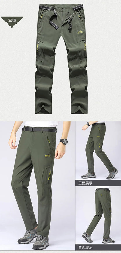 Men's Lightweight Tactical Hiking Pants, Quick Dry Stretch Up to 5XL