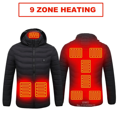 USB Electric Heated Jacket,2-21 Heating Zones