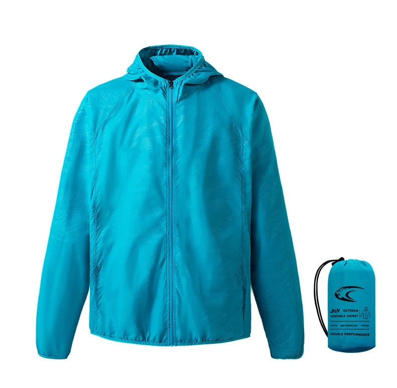 Men's Waterproof Windbreaker, Quick Dry Sun Protection Jacket