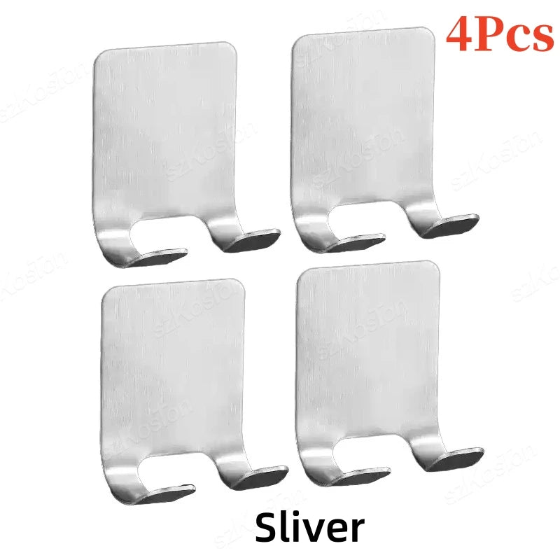No-Drill Razor Holder, Adhesive Wall-Mounted Bathroom Hook