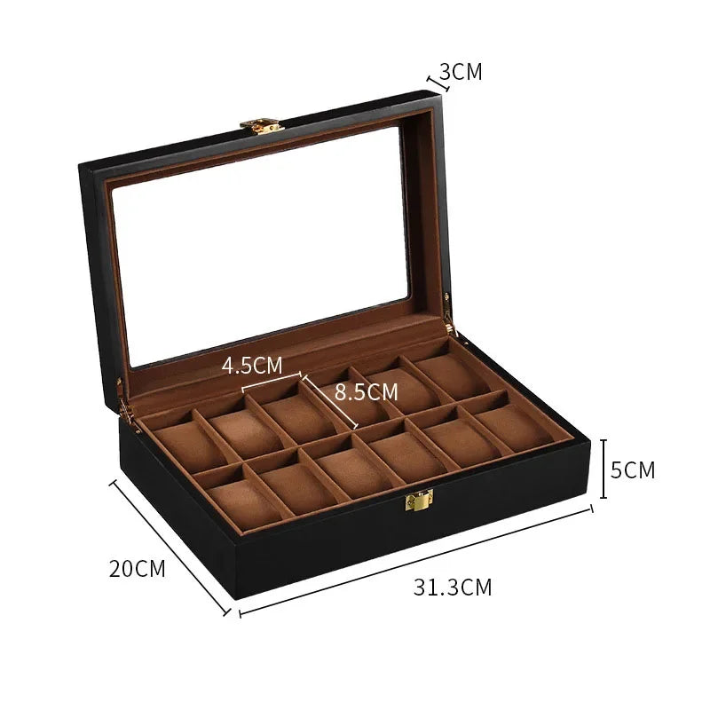 Wooden Watch Box, Eco-Friendly Storage Case